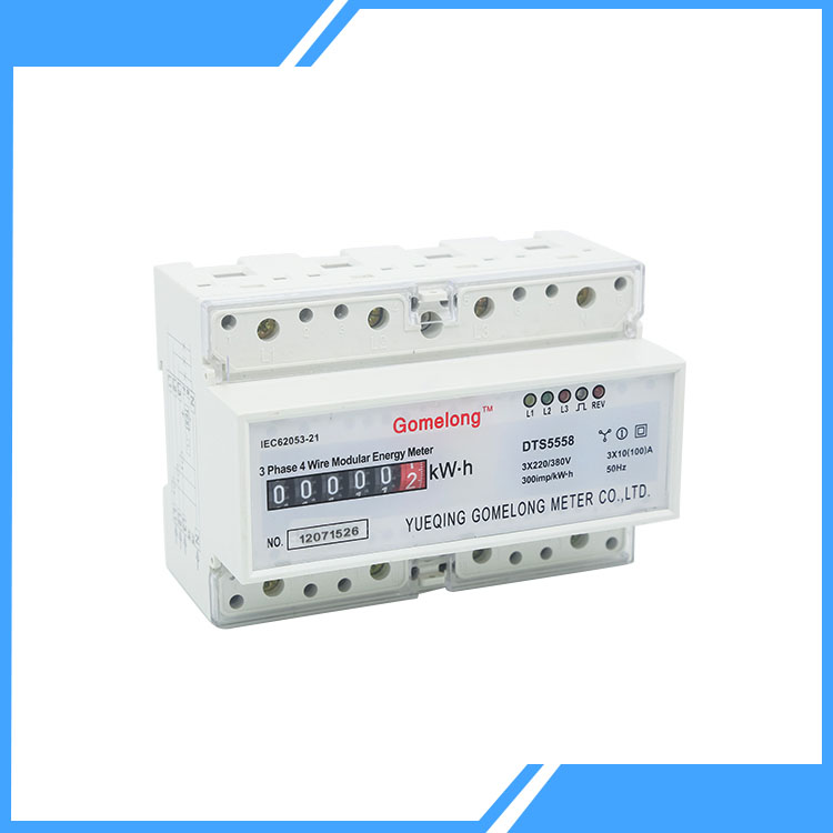 Tatlong Phase Four Wire Din Rail Pluse Power Meter