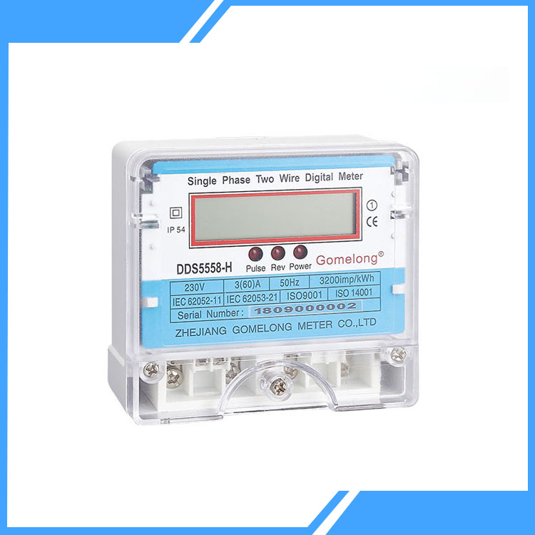 Single Phase Two Wire Electricity Energy Meter