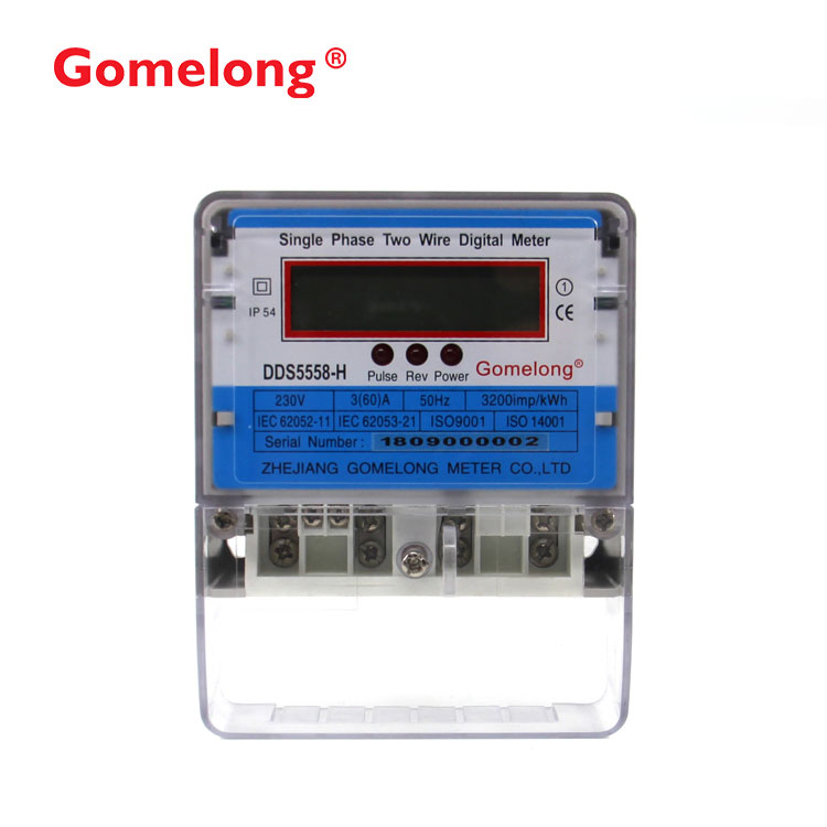 DDS5558-H Single Phase Two Wire Energy Meter