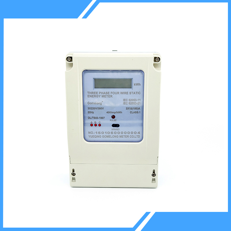 Three Phase 4 Wire Digital Kwh Energy Meter